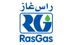 RasGas logo featuring Arabic and English text.