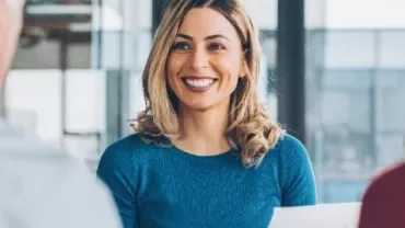 Professional smiling woman