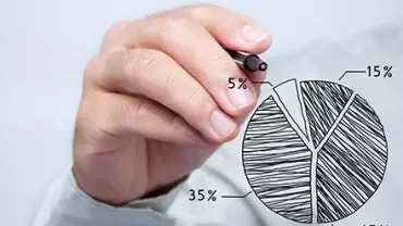 Bir kişinin eliyle çizilmiş dilim grafiği.