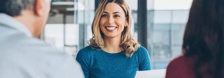 Professional smiling woman