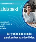 Hayalinizdeki iş hakkında anket sonuçları içeren mavi ve beyaz tasarım.