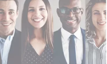 Portraits of four people smiling at the camera.